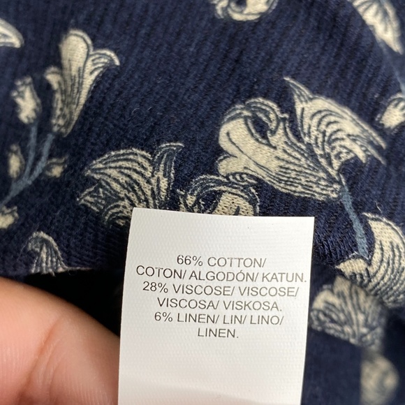 lucky brand floral peplum top L - Picture 8 of 8